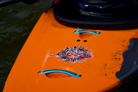 Pyranha Firecracker Logo On Water