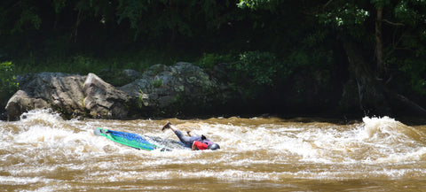 Elin Fisher SUP Crash Whitewater