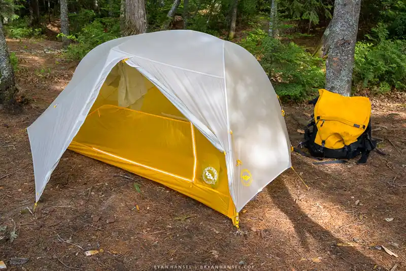 A campsite on the Crescent Lake Canoe Route