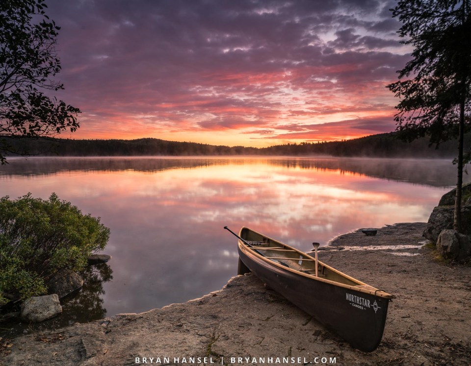 A canoe in the BWCA